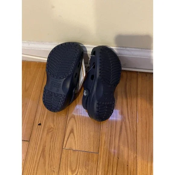 Crocs Baya Clog Toddler Size 9 Slip On Comfort Shoes Navy Blue - Picture 4 of 5
